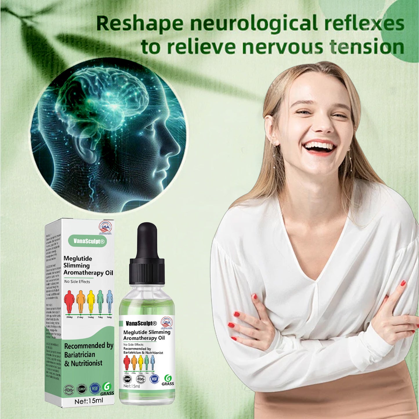 VanaSculpt® Meglutide Slimming Aromatherapy Oil - Made & Shipped From the USA👩⚕️