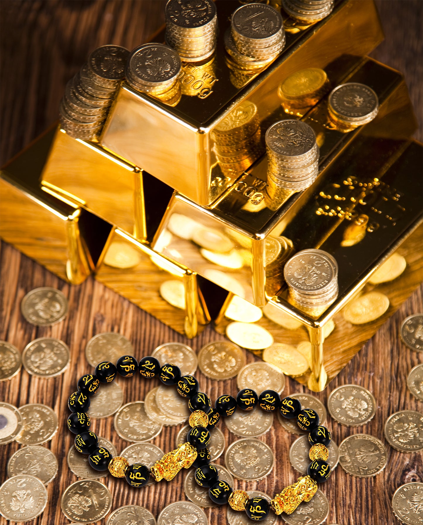 Winning the Lottery Wealthy Lucky FengShui Pi Xiu Obsidian Bracelet